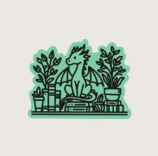 Dragon Book Decal, Book Besties Bookstore