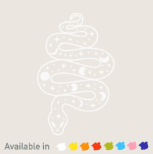 Moon Phase Snake Decal, Book Besties Bookstore