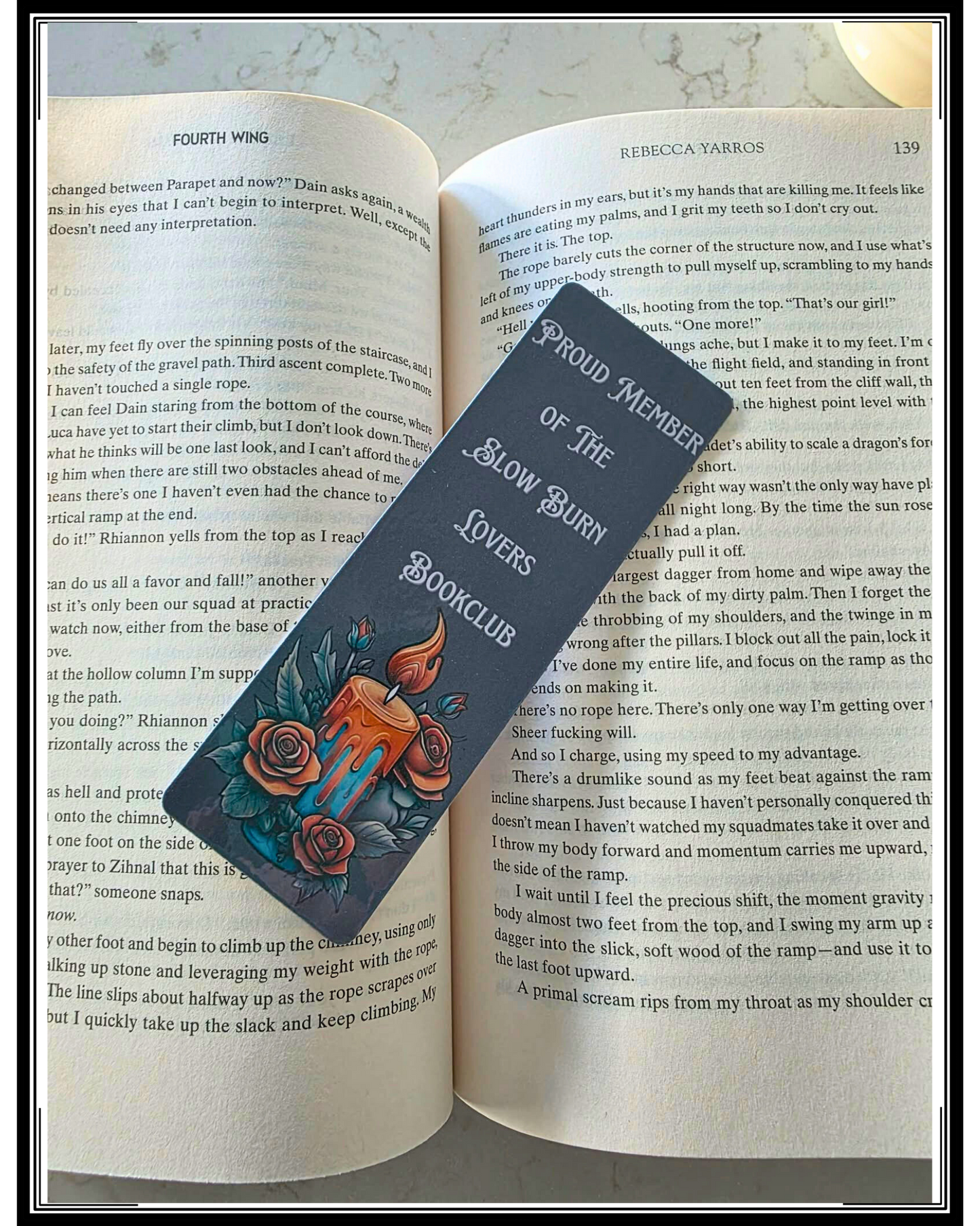 “Proud Member of the Slow Burn Lovers Bookclub” Bookmark, Book Besties Bookstore