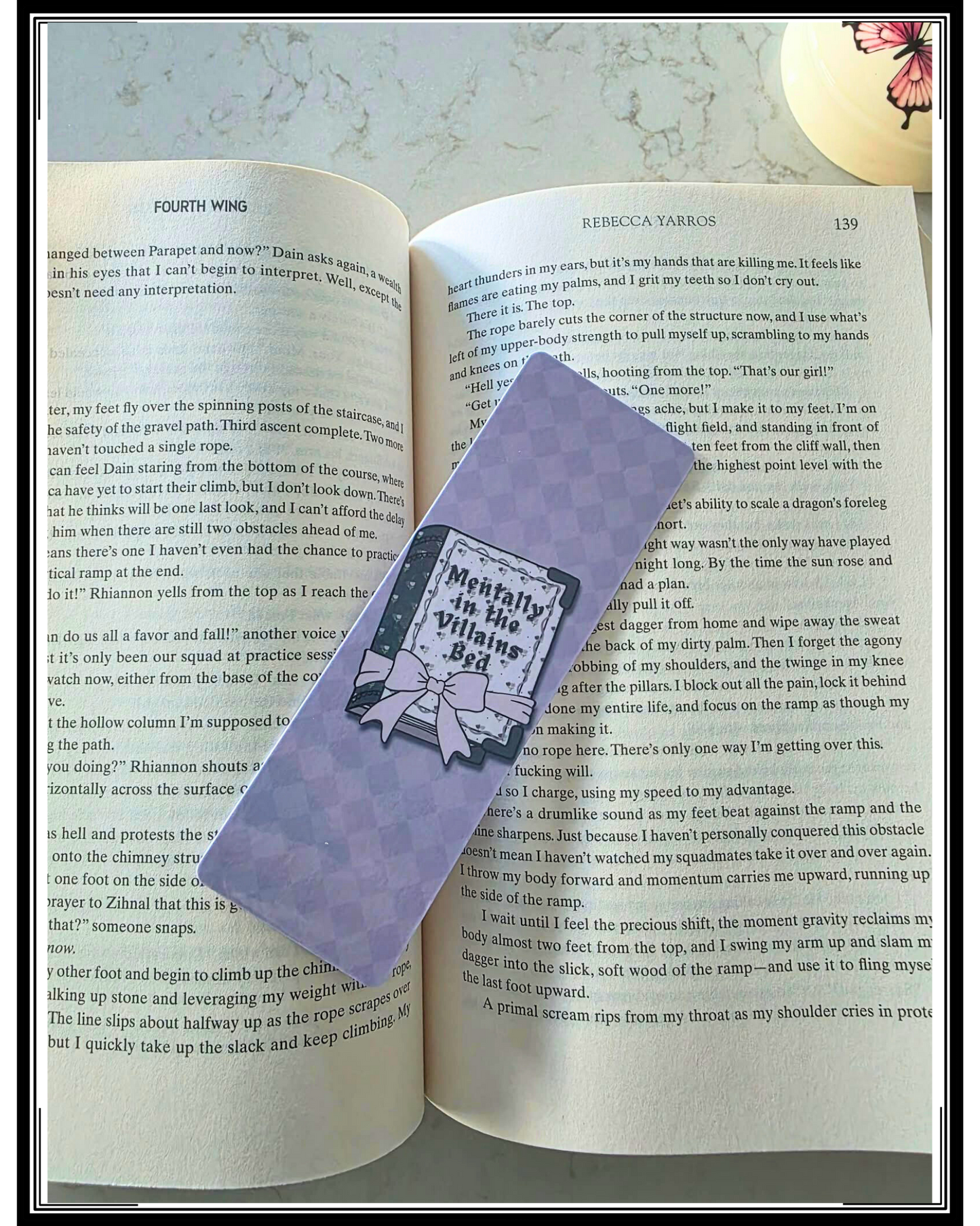 “Mentally in the Villain’s Bed” Bookmark, Book Besties Bookstore