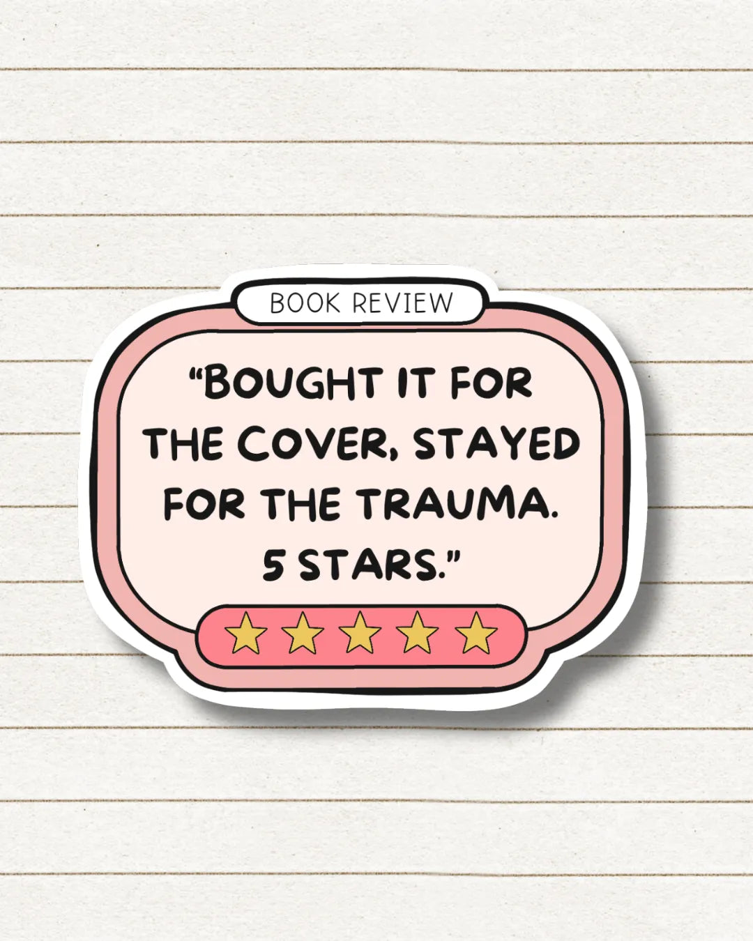 5 Star Review (Pink) 💕⭐📖, Book Besties Bookstore