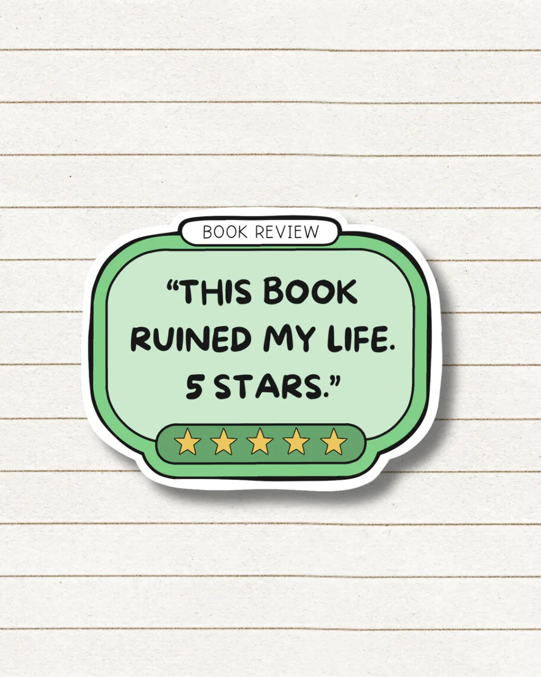 5 Star Review (Green) ⭐💚📖, Book Besties Bookstore