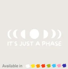 Its Just a Phase Decal, Book Besties Bookstore