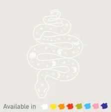 Moon Phase Snake Decal, Book Besties Bookstore