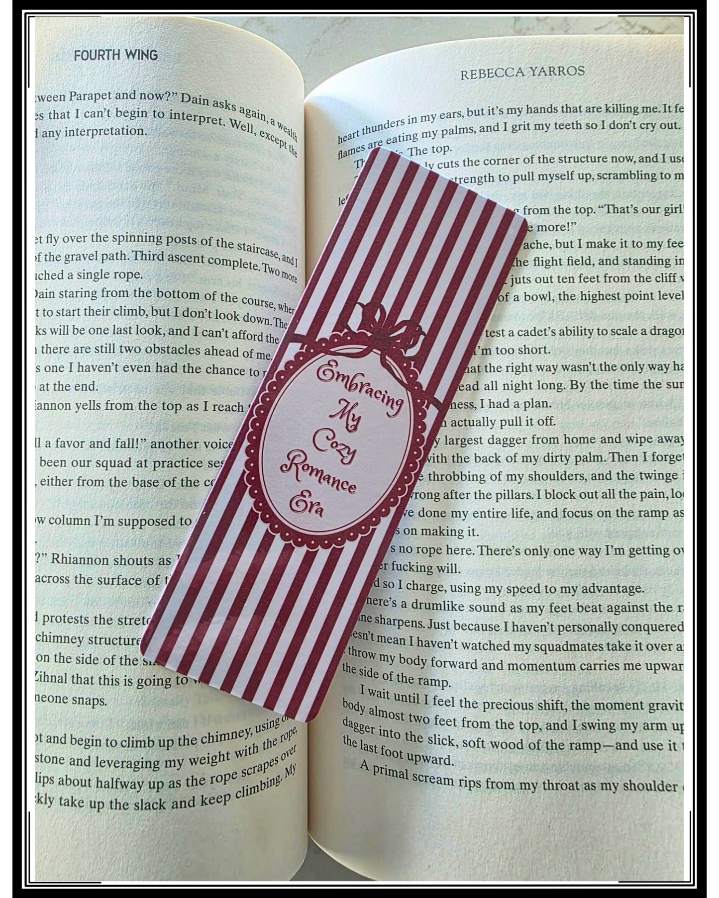 “Embracing My Cozy Romance Era” Bookmark, Book Besties Bookstore