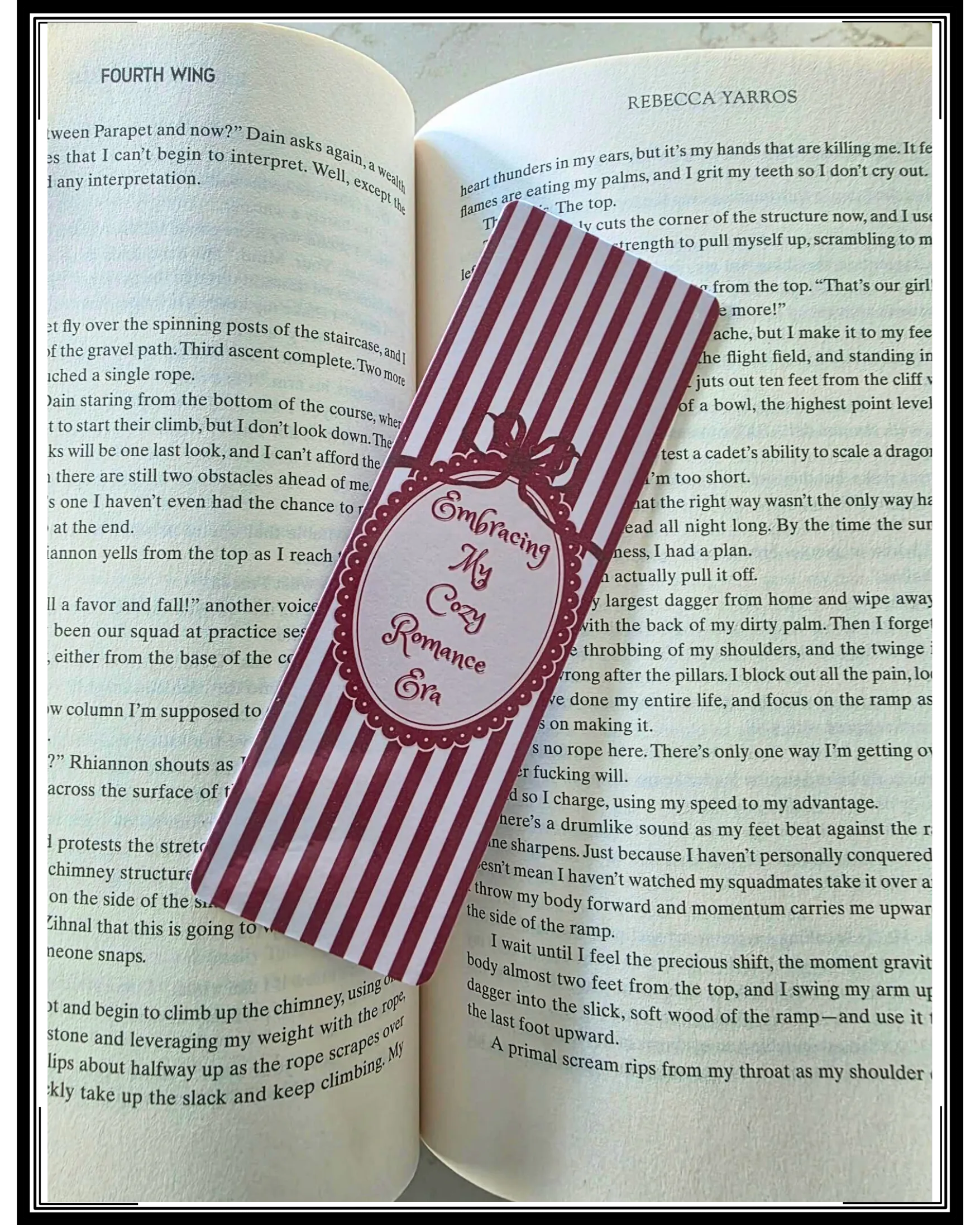 “Embracing My Cozy Romance Era” Bookmark, Book Besties Bookstore