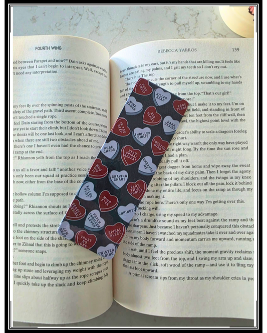 Conversation Hearts Trope Bookmark, Book Besties Bookstore