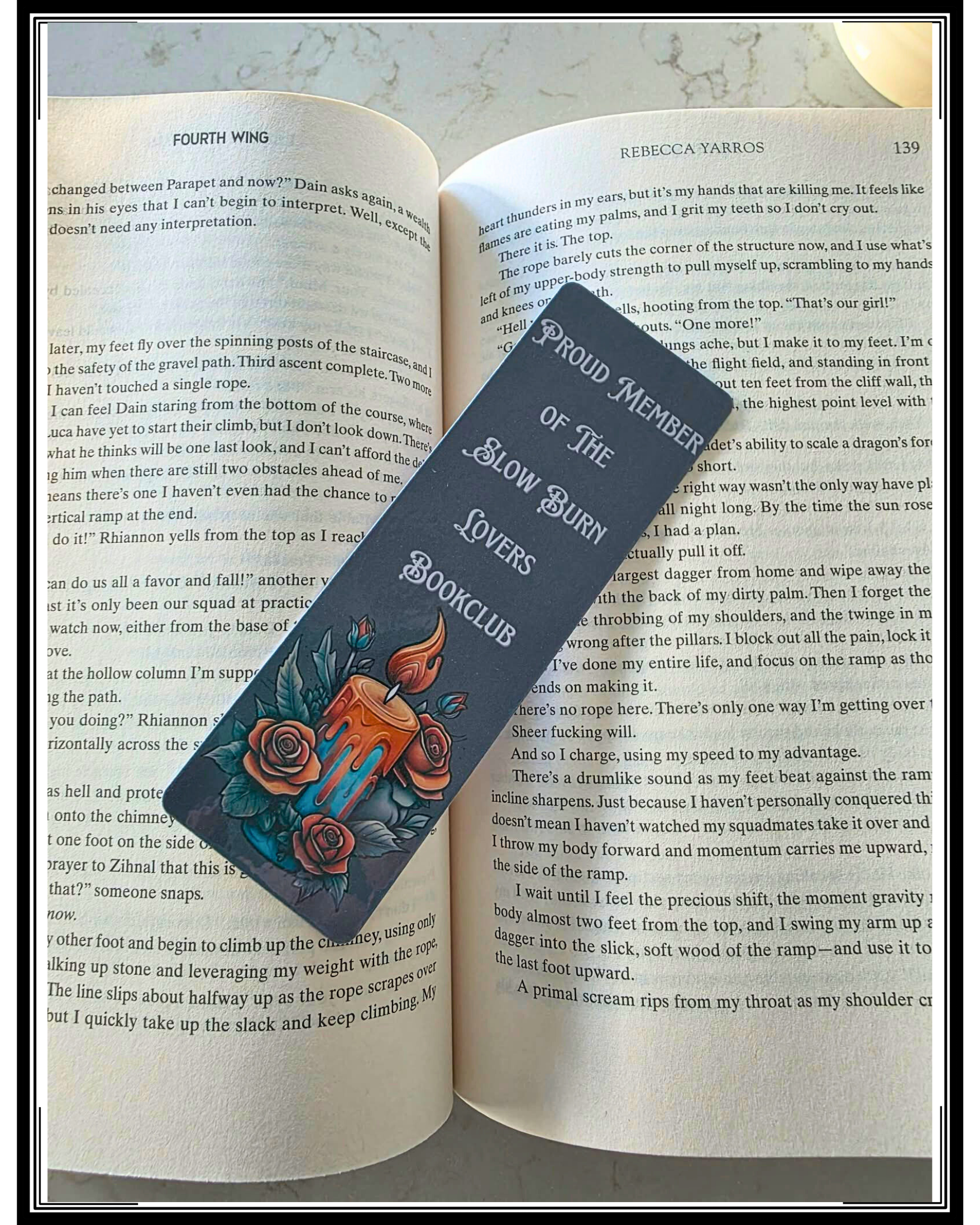 “Proud Member of the Slow Burn Lovers Bookclub” Bookmark, Book Besties Bookstore