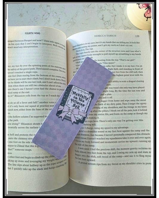 “Mentally in the Villain’s Bed” Bookmark, Book Besties Bookstore